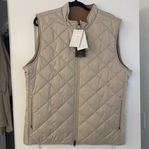 Nike Mens Reverse Synthetic Fill Golf Vest Cream